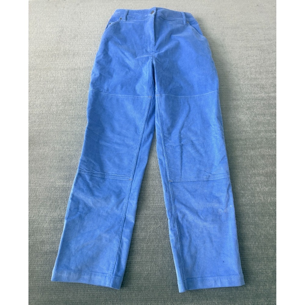 Wildfang Pants Women M Blue The Essential Corduroy Workpant Double Knee
